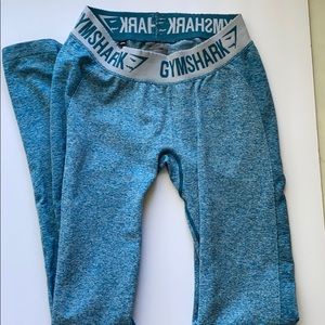 GYMSHARK Flex Leggings Deep Teal/Ice Blue